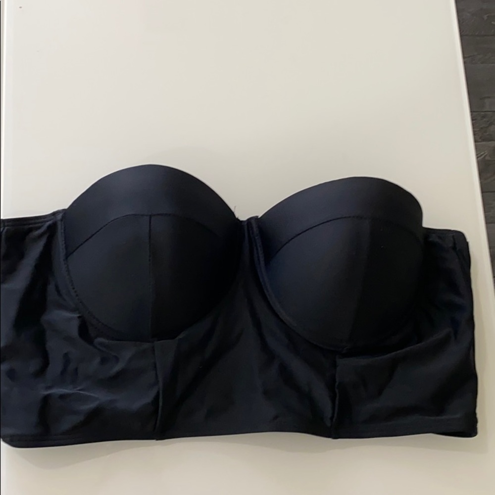Black Tube Swimsuit bikini top underwire